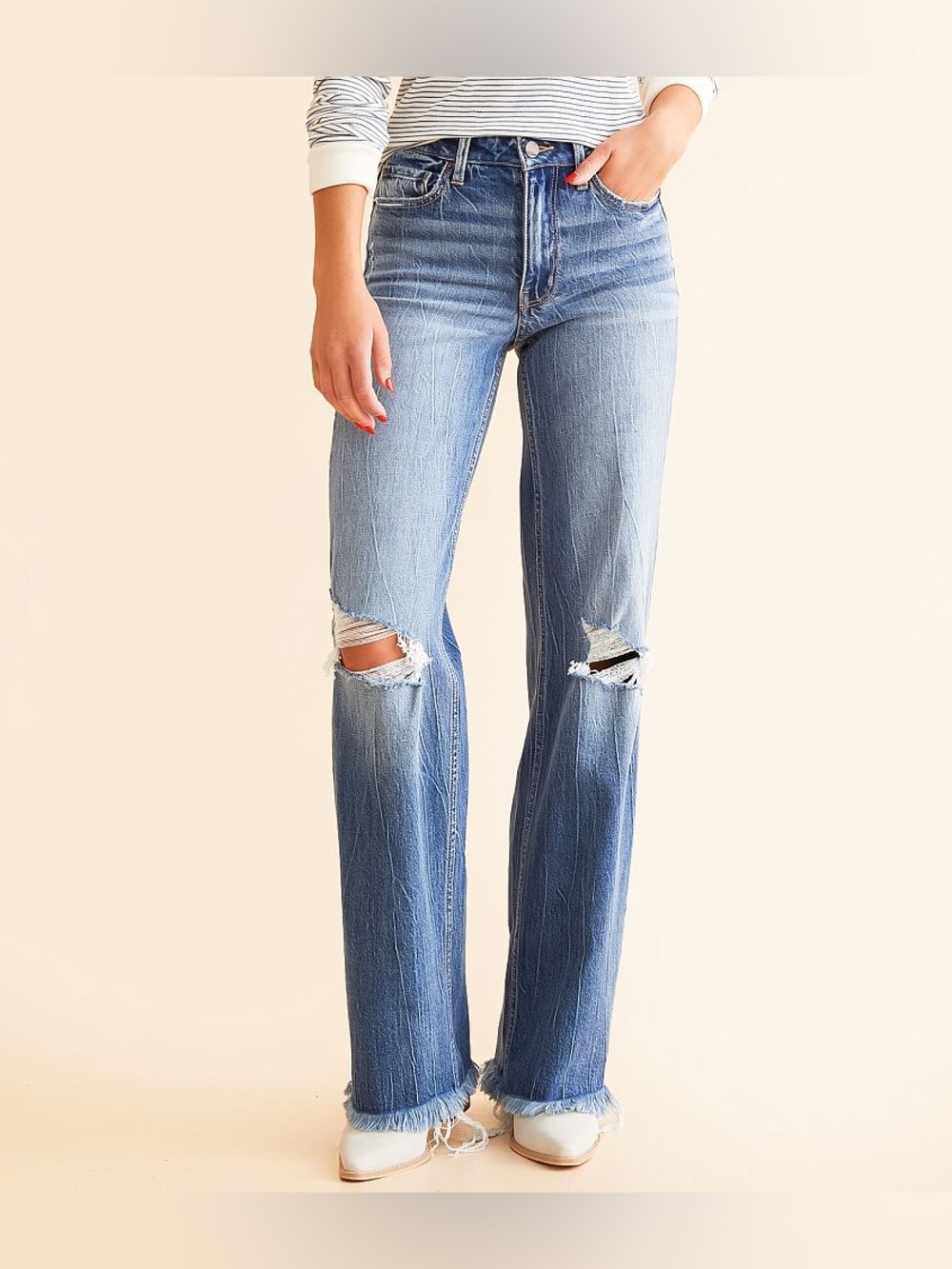 BKE Billie Wide Leg Stretch Jean SIZE 23 x 32